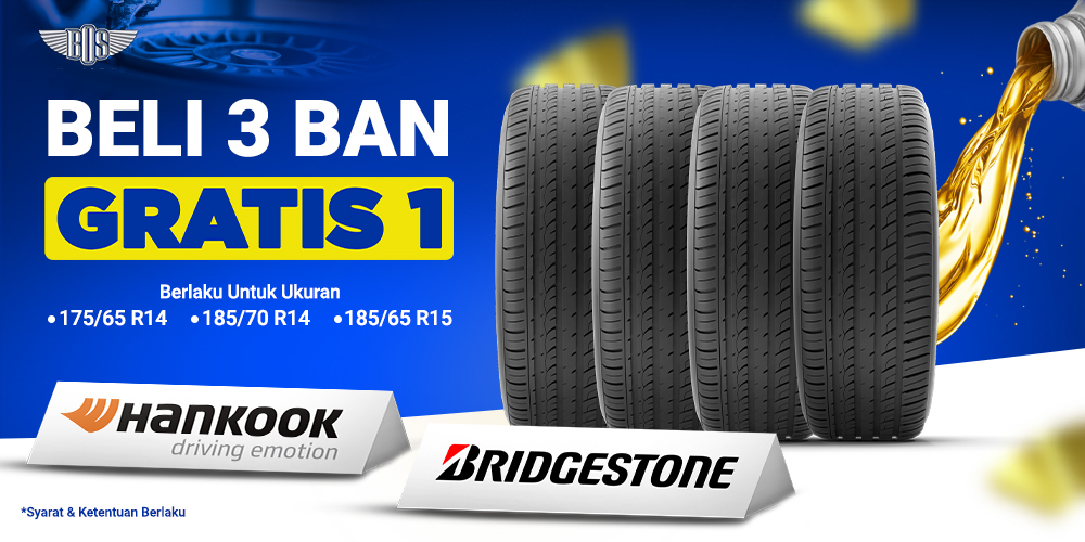 Bengkel Mobil BOS - Beli 3 Gratis 1 Ban