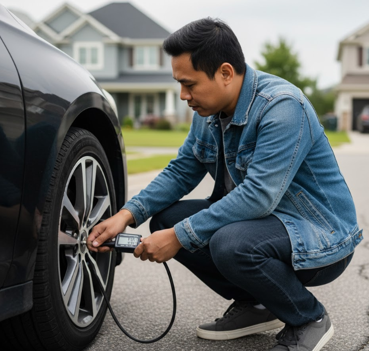 cara mengecek ban mobil